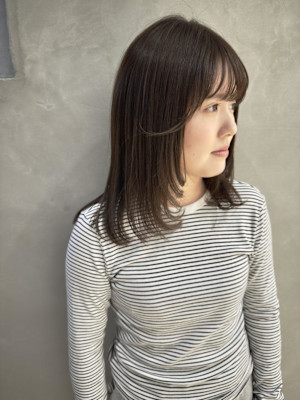 髪質改善カラー/レイヤー/レイヤースタイル/ミディアム