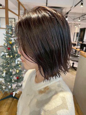切りっぱなしレイヤー風ボブ【20代30代/イルミナカラー】