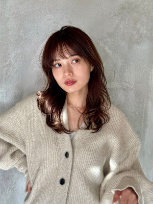 池袋 髪質改善 レイヤー 大人可愛い ラベンダーブラウン♪