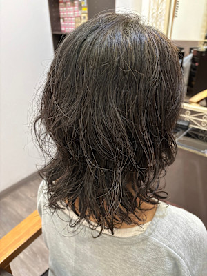 くしゅっとゆるパーマ