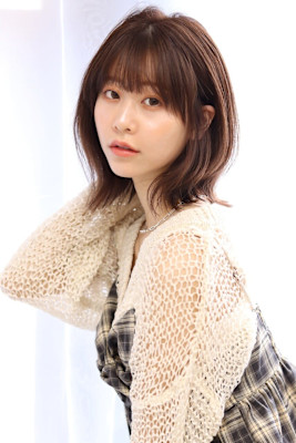 ☆くびれミディアムボブココアベージュ髪質改善☆20代30代