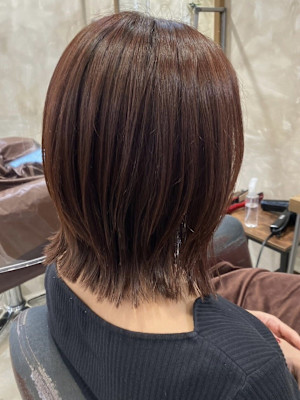 30代40代大人くびレイヤー大人ボブフレンチカジュアル