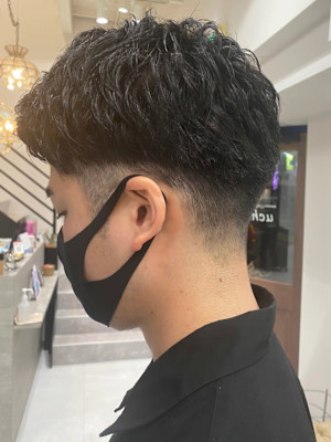 ツーブロショート