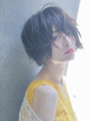 ウェーブひし形マニッシュショート