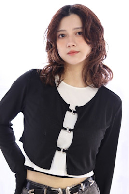 グランジウェーブ/レイヤー/パーマ/前髪なし/20代/30代