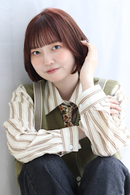 大人ボブ×ミニマルボブ×オレンジブラウン×20代ヘア×30代