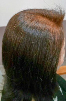 ヘナ染めツヤさらミディアムスタイル