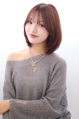 20代30代40代 ミディアムボブ髪質改善