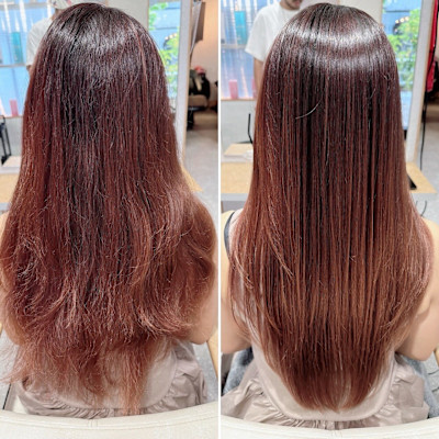 自然なストレートヘアを叶える、プレミアム髪質改善縮毛矯正