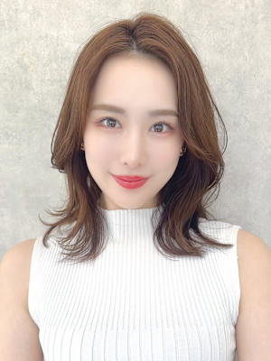 くびれヘア×ワンホンヘア