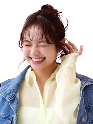 マロンベージュ×ヘアセット