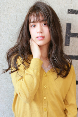 艶カラー×セミロング