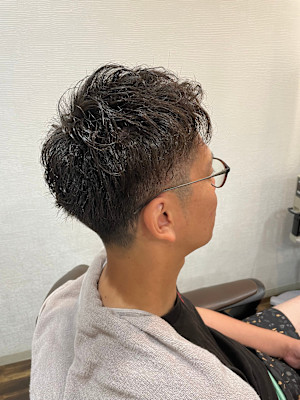 ２ブロックレイヤーショートパーマ