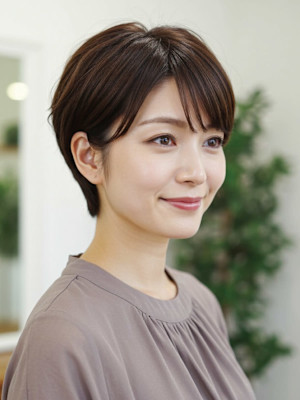 30-40代にオススメ★ふんわりひし形ショート