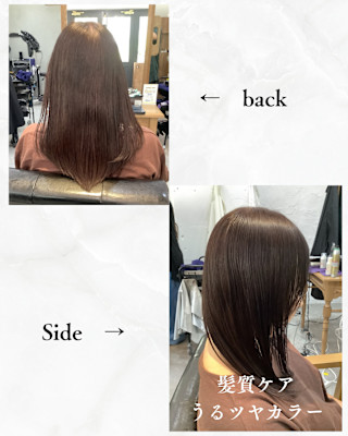 ≪お客様スタイル≫ 髪質ケアうるツヤグレイカラー