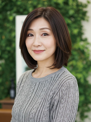 50-60代にオススメ★品格引き立つ大人のレイヤーボブ