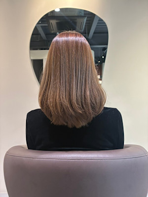 透明感ベージュ×髪質改善