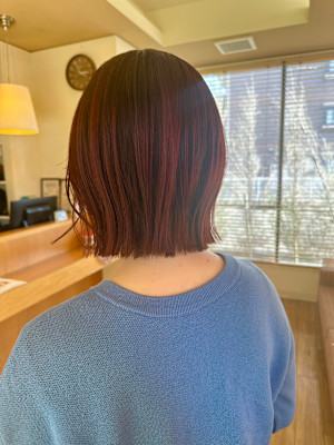 【増田】レッドブラウン×ボブ