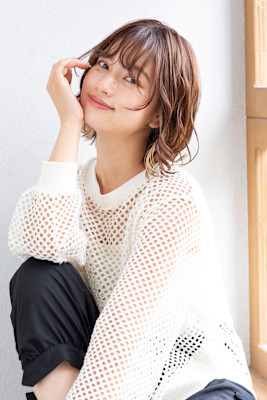 【Totia本通】外ハネボブ×ヘーゼルベージュ