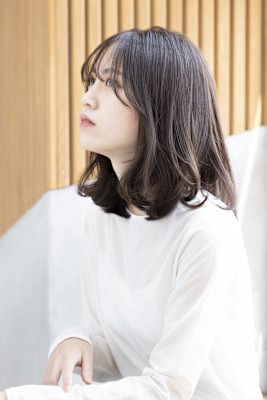 【Totia本通】くびれミディアム×アッシュオリーブ