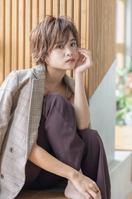 【Totia本通】大人スパイキーショート×カーキアッシ