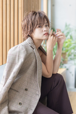 【Totia本通】大人スパイキーショート×カーキアッシ