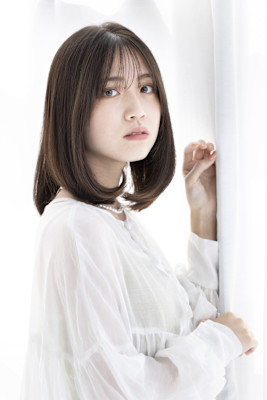 【Totia本通】ミディアムボブ×アッシュオリーブ