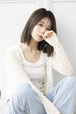 【Totia本通】フレンチボブ×カーキベージュ