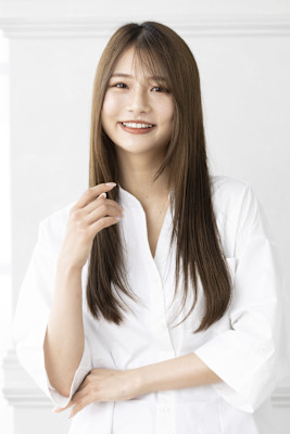 【Totia本通】斜めバング×レイヤーロング×アッシュオリー