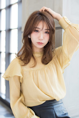 【Totia本通】Aバング小顔ヘア×クリアグレージュ