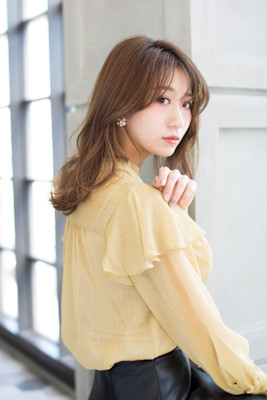 【Totia本通】Aバング小顔ヘア×クリアグレージュ