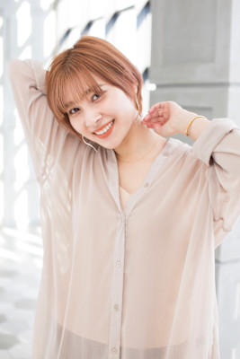 【Totia本通】大人かわいいショート×ピンクベージュ