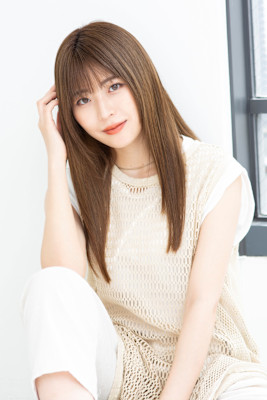 【Totia本通】シースルーストレート×アッシュオリーブ