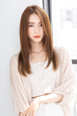 【Totia本通】大人ストレート×ミルクティーベージュ