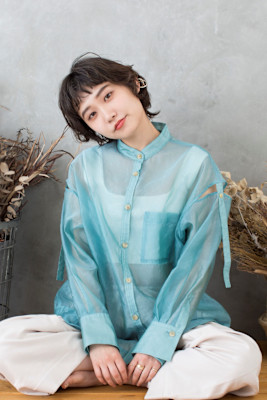 【Totia本通】オン眉ショート×スローカラー