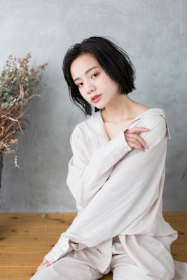 【Totia本通】春パーマ×外ハネボブ×ミントベージュ