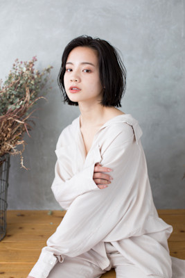 【Totia本通】春パーマ×外ハネボブ×ミントベージュ