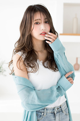 【Totia本通】シースルー前髪×ミルクティーブラウン