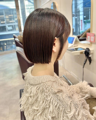 ボブ×切りっぱなしボブ×大人可愛い×前髪×横浜×20代