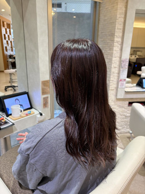 柔らかツヤ髪＊ラベンダーベージュカラー