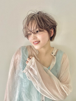 柔らかショート/ショートボブ/大人ショート