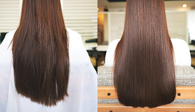 【酸熱トリートメント】カラーをしていても艶カラー