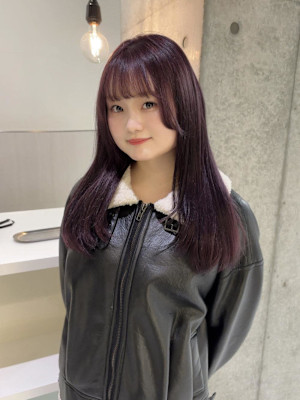 ラベンダーグレージュ/レイヤーカット