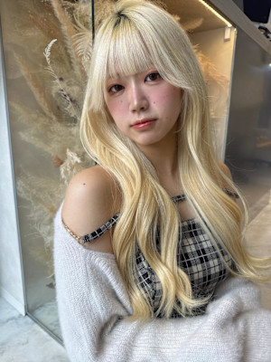 黒髪カタログ/クラゲヘアー/オリーブグレー/ココアベージュ