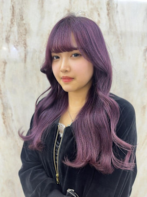 黒髪カタログ/クラゲヘアー/オリーブグレー/ココアベージュ