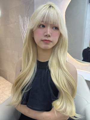 黒髪カタログ/クラゲヘアー/オリーブグレー/ココアベージュ