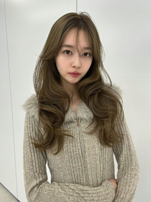 ゆるふわロング　マロンベージュ　