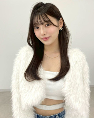 くびれロング　愛され前髪　顔まわりレイヤー