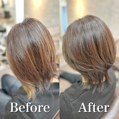 白髪ぼかし(ベージュ)白髪キレイにマイナス10歳