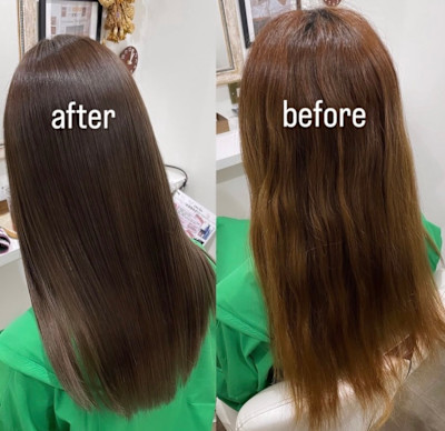 【酸性ストレート】アッシュブラウンカラー